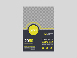 Professional corporate book cover template