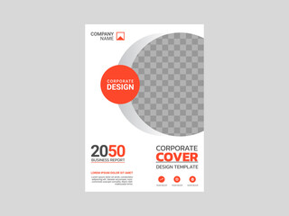 Professional corporate book cover template
