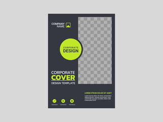 Professional corporate book cover template