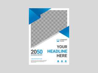 Professional corporate book cover template