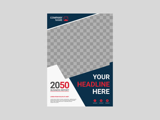 Obraz premium Professional corporate book cover template