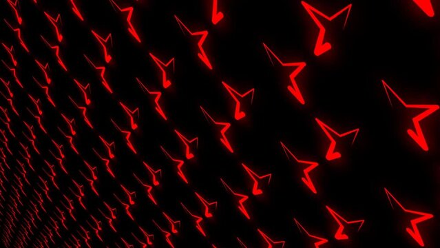 Red Ninja Background Stock Video Effects VJ Loop Abstract Animation HD 2K 4K