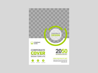 Obraz premium Professional corporate book cover template