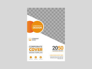 Professional corporate book cover template