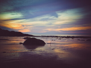 Beautiful sunrise at the beach