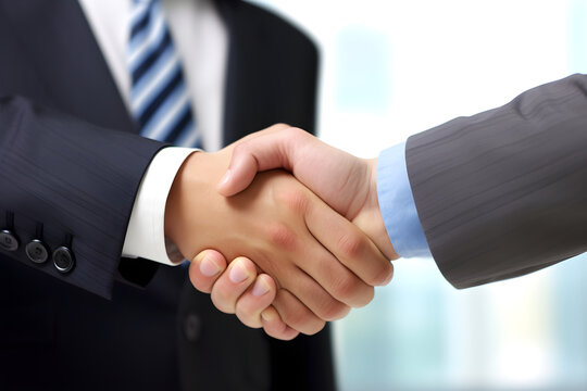 businessmen shaking hands, Generative AI