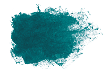 Shiny green brush watercolor painting isolated on transparent background. watercolor png