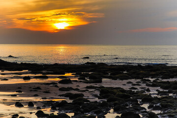 Beautiful sunrise at the beach