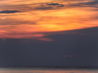 Beautiful sunrise at the beach
