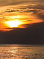 Beautiful sunrise at the beach