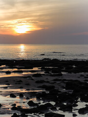 Beautiful sunrise at the beach