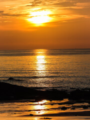 Beautiful sunrise at the beach