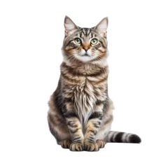 Foto op Plexiglas British cat isolated with transparent background. © Aziz