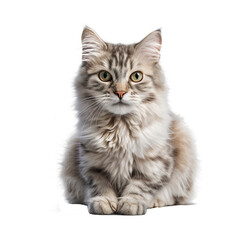 British kitten isolated white and transparent background. 