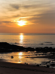 Beautiful sunrise at the beach