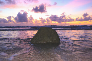 Beautiful sunrise at the beach