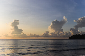 Beautiful sunrise at the beach