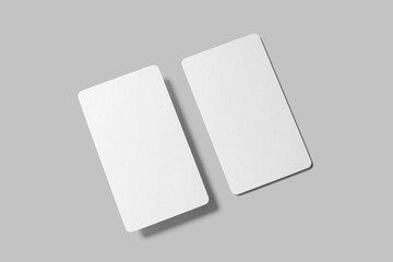 Vertical Business Card Mockup Blank
