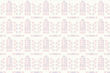 Geometric grid pattern and light yellow background. The creativity of the square shape in pastel and seamless