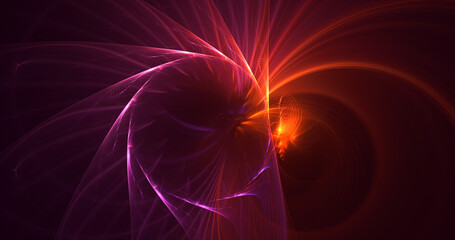 Fototapeta premium 3D rendering abstract technology fractal background