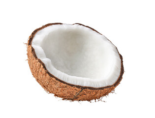 coconuts isolated on transparent png - obrazy, fototapety, plakaty