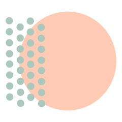 Memphis Circle & Dot Lines
