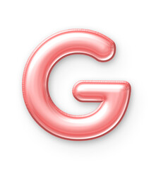 G Font  Balloon Pink