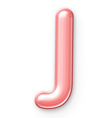 J Font  Balloon Pink