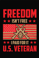 USA Veteran T shirt design.