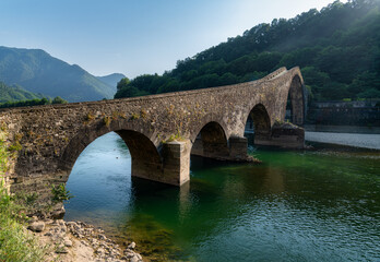 Fototapeta na wymiar The Ponte della Maddalena (Italian for 