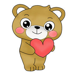 teddy bear with heart