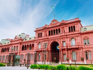 Poster The Pink House Casa Rosada also known as Government House Casa de Gobierno © Sergey