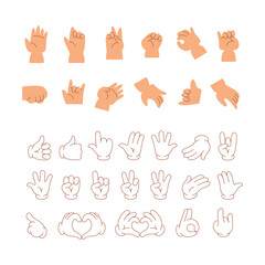 Stylized cartoon hands for animation