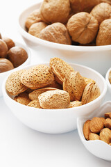 mixed nuts,  walnuts, almonds