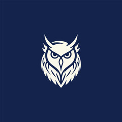 Owl logo design vector illustration