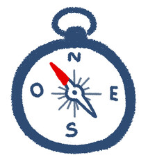 line art icon symbols cute compass