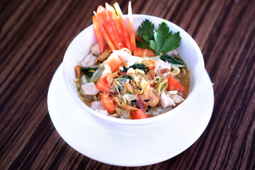 traditional boiled noodle 