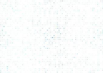Plakat Bright blue small square dots abstract background. Vector design