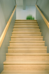 Fototapeta na wymiar wooden stairs
