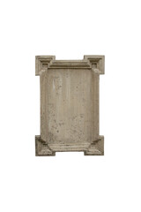 Textured stone tile with rectangular graphic ornaments, abstract monumental frame for product...