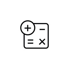 Fototapeta premium Matematics symbl icon, eps 10