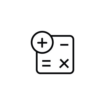 Matematics symbl icon, eps 10
