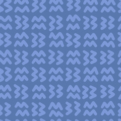 Minimalist trendy abstract doodle seamless pattern. Modern vector template for design.