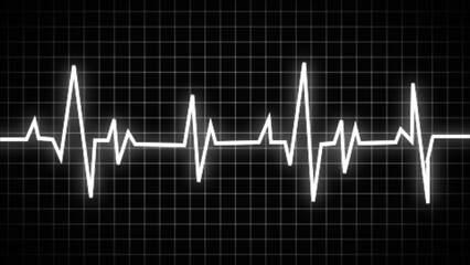 a heartbeat. hues of black and white. cardiogram, heartbeat line. Beautiful medical backdrop and healthcare. simplistic, contemporary style. Symbol, symbol, or icon