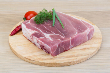 Raw pork meat