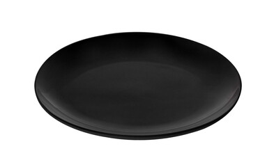 black plate on transparent png