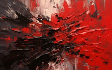 Abstract painting with bold texture