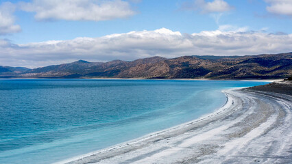 Lake Salda turquoise waters beautiful deserted scenic Turkish landscape 