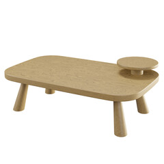 wooden table isolated 