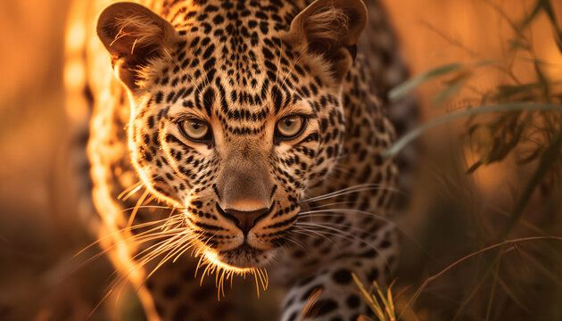 Leopardo. Ai generated.